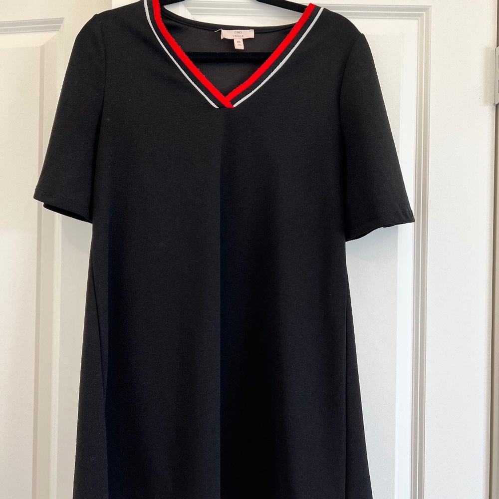 Black Short A Line Dress